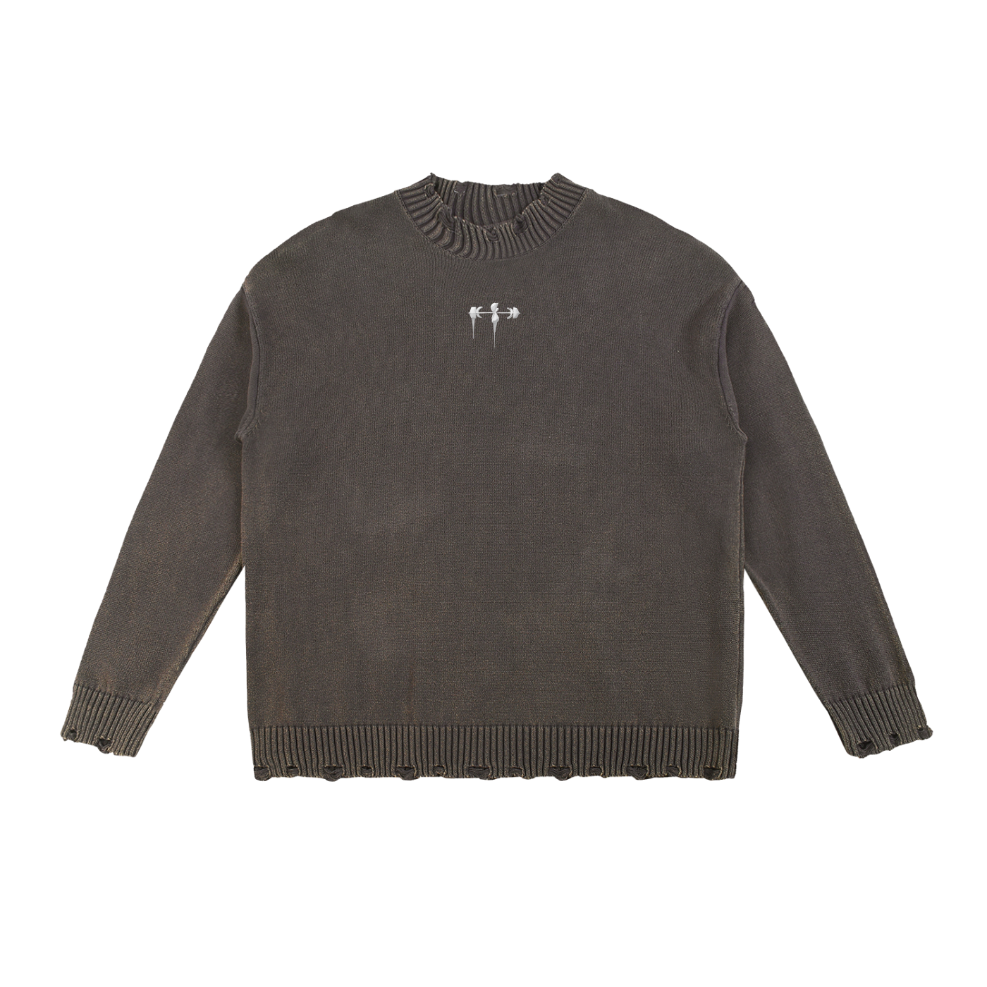 Vintage Washed Hand-Frayed Sweater