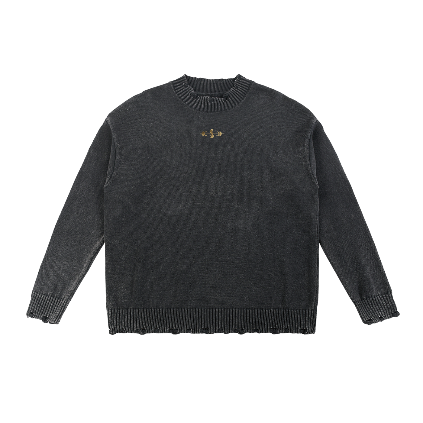 Vintage Washed Hand-Frayed Sweater