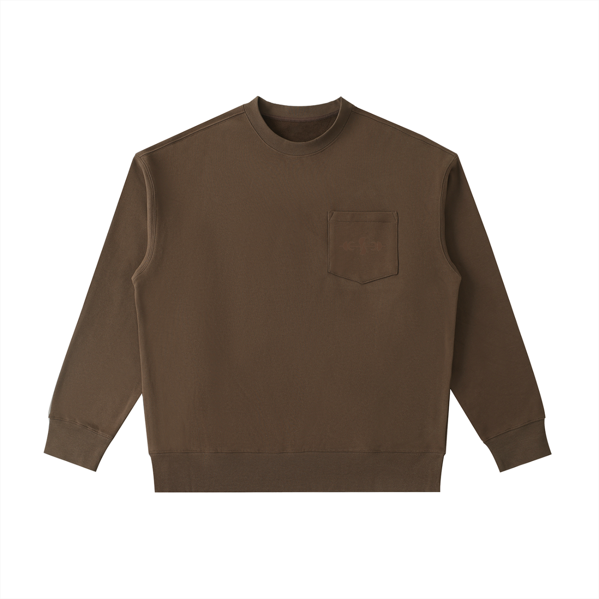 Noble Splendour Heavyweight Patch Pocket Crewneck Sweatshirt