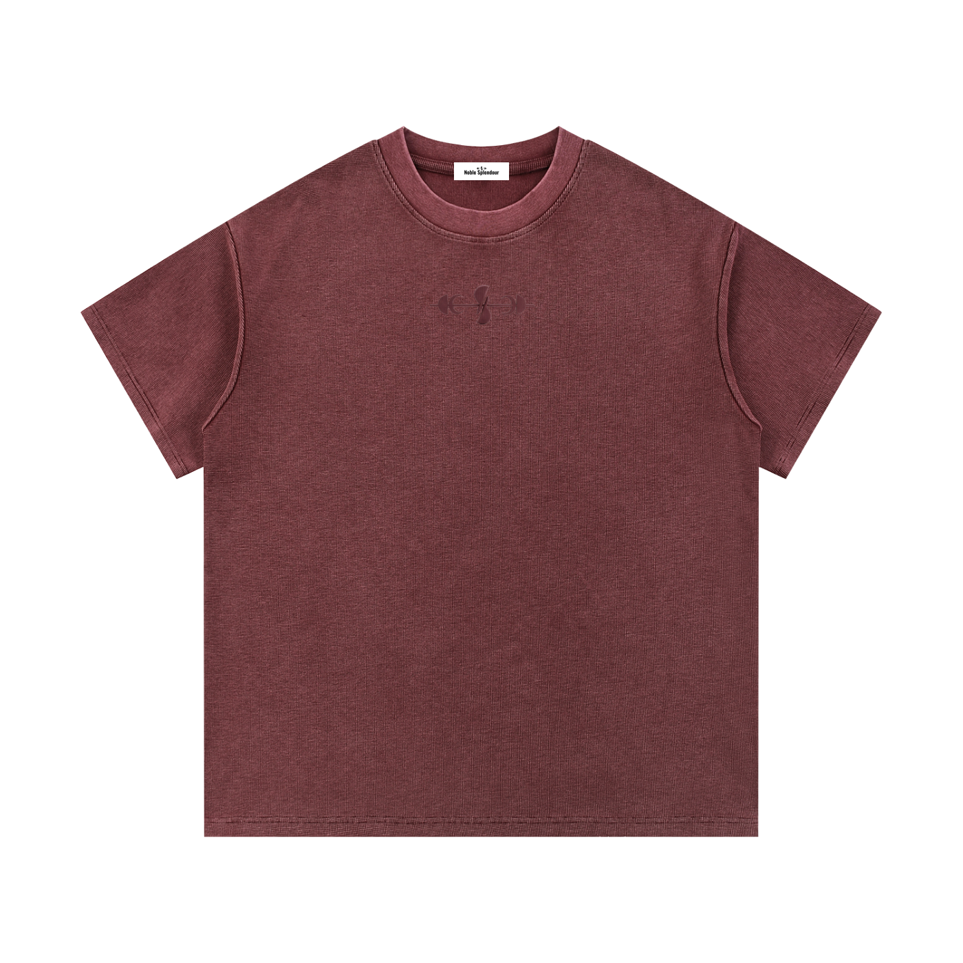 Mineral Wash Waffle Knit T-Shirt