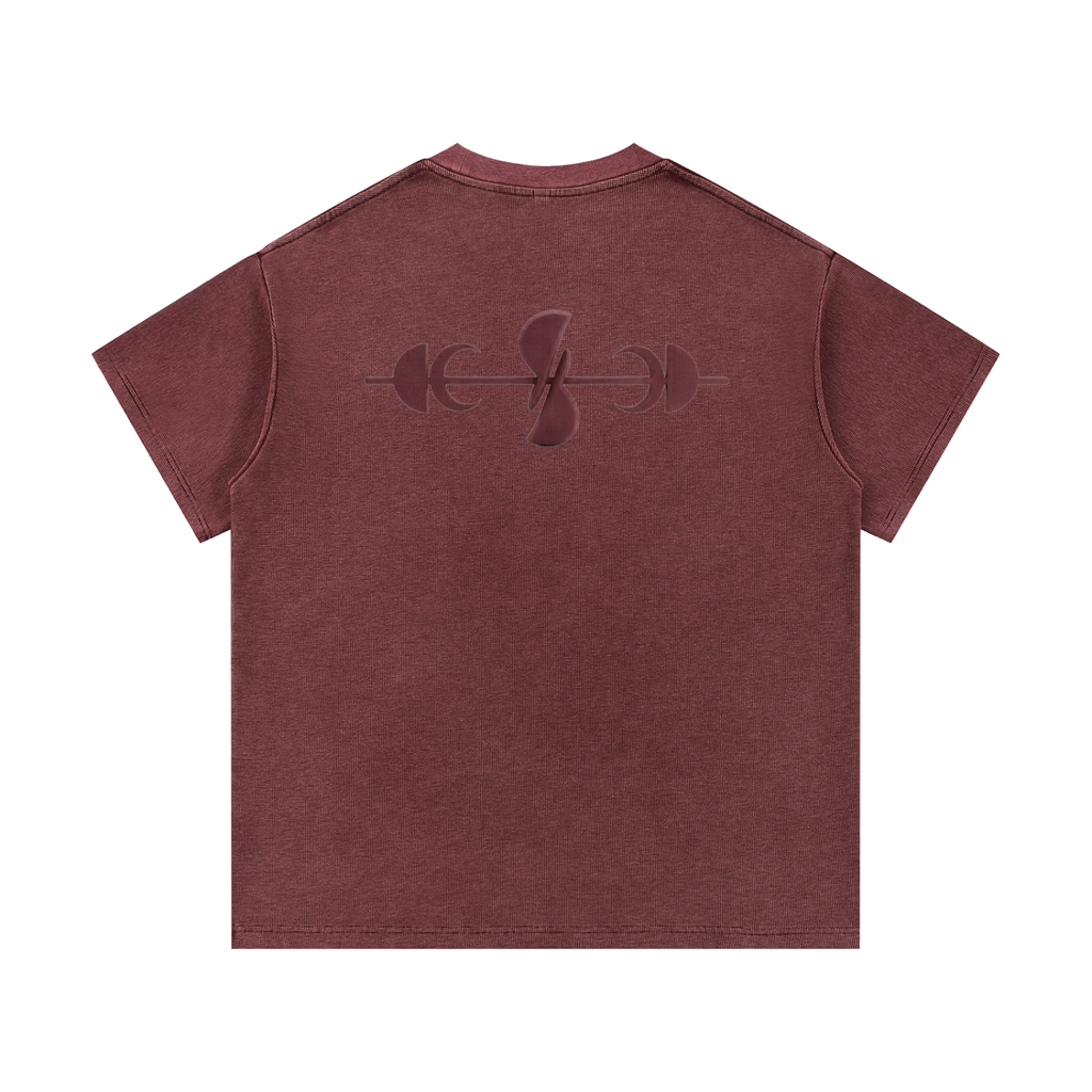 Mineral Wash Waffle Knit T-Shirt