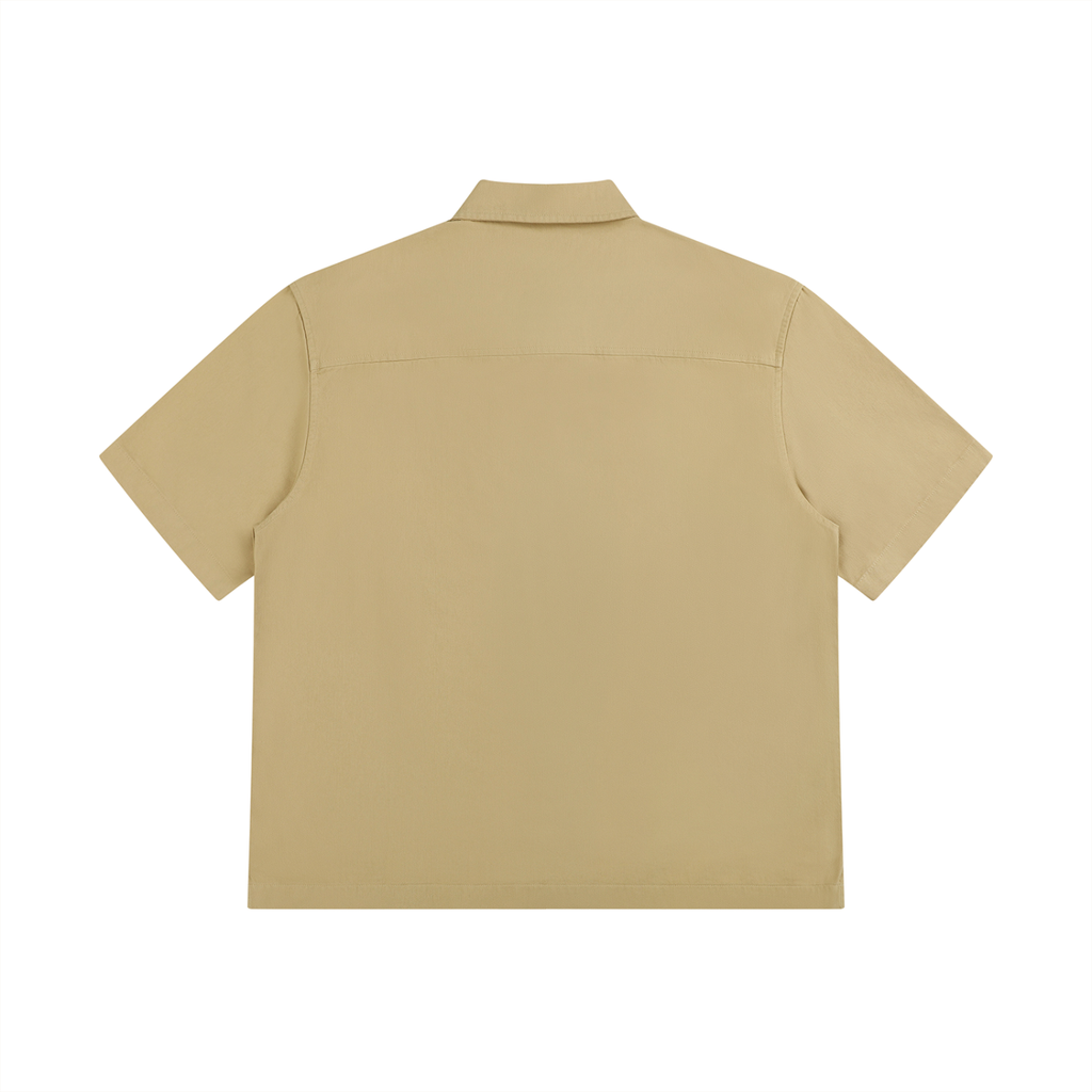 Unisex Boxy Patch Pocket Short Sleeve Shirt