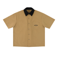Noble Splendour Color Block Short Sleeve Shirt