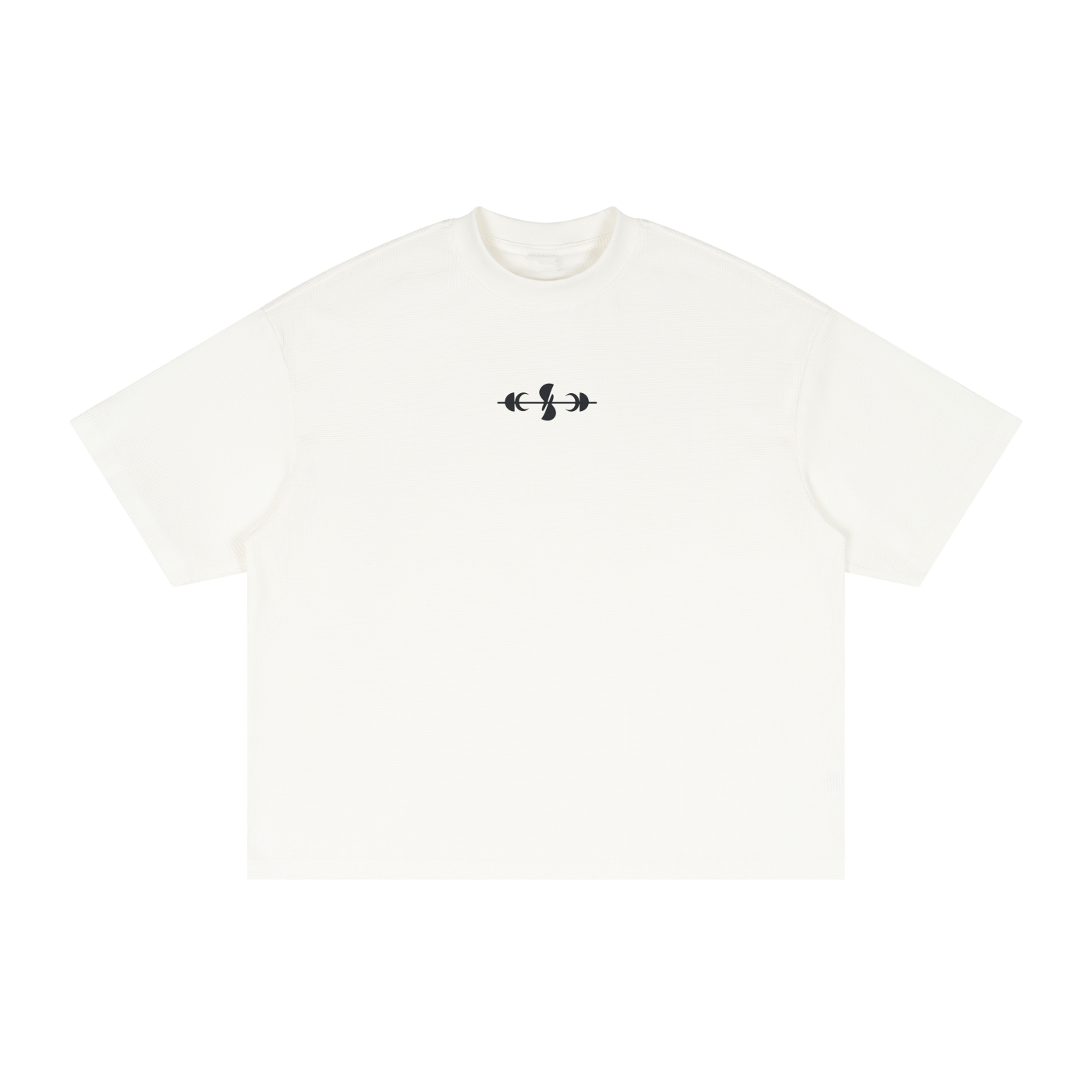 Noble Splendour Graphic Textured Waffle Washed Boxy T-Shirt
