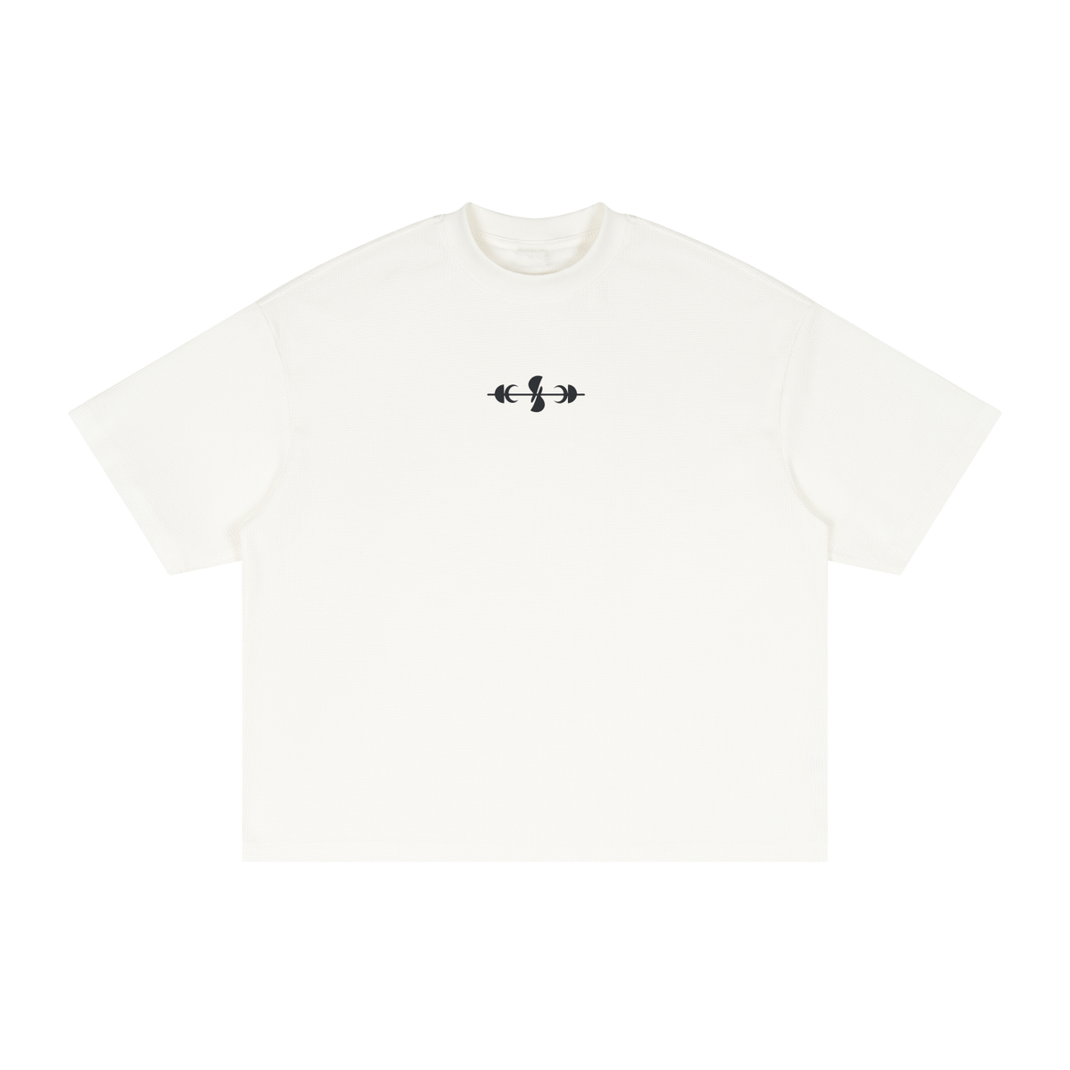 Noble Splendour Graphic Textured Waffle Washed Boxy T-Shirt
