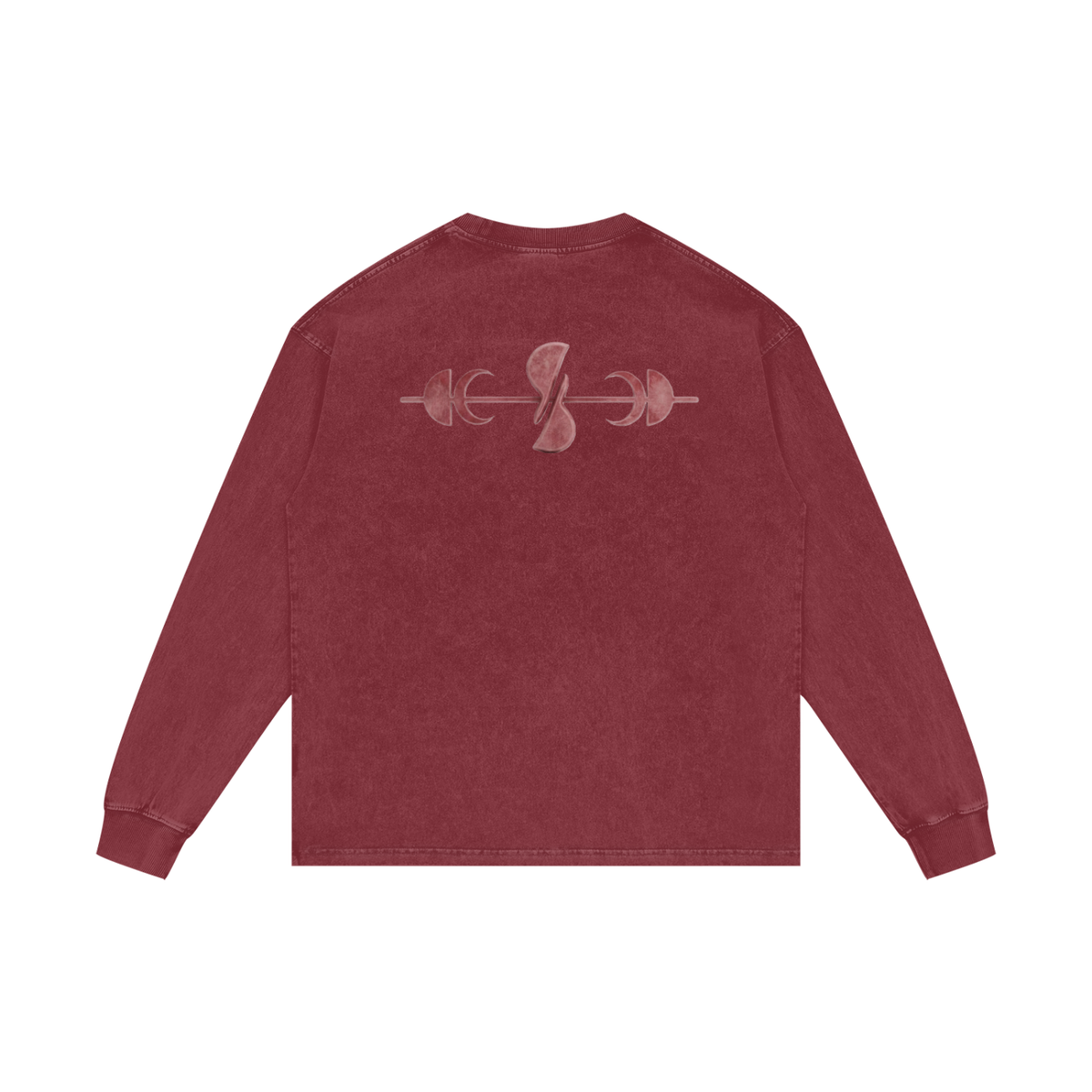 Noble Splendour Acid Wash Oversize Long Sleeve T-Shirt