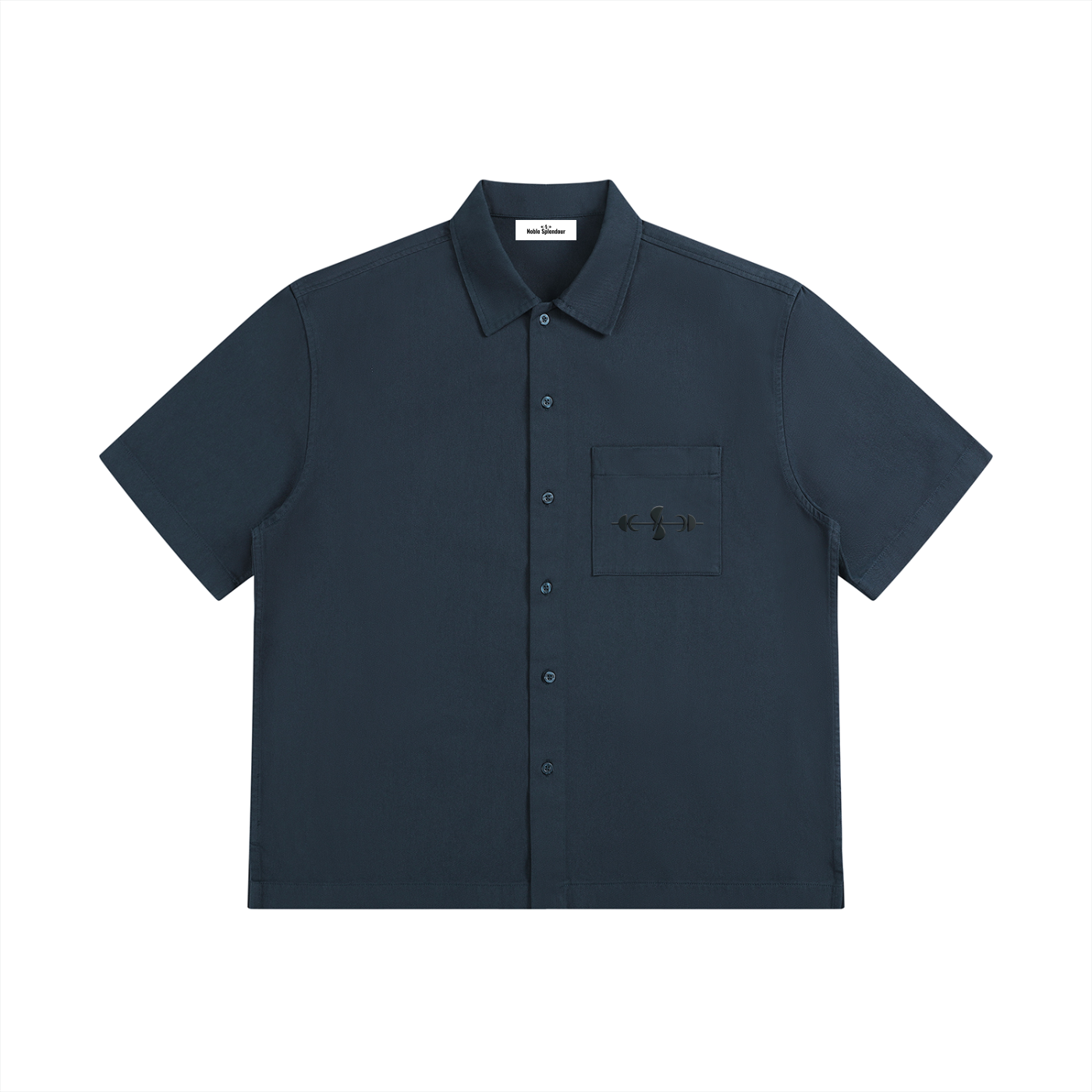 Unisex Boxy Patch Pocket Short Sleeve Shirt
