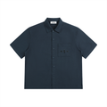 Unisex Boxy Patch Pocket Short Sleeve Shirt