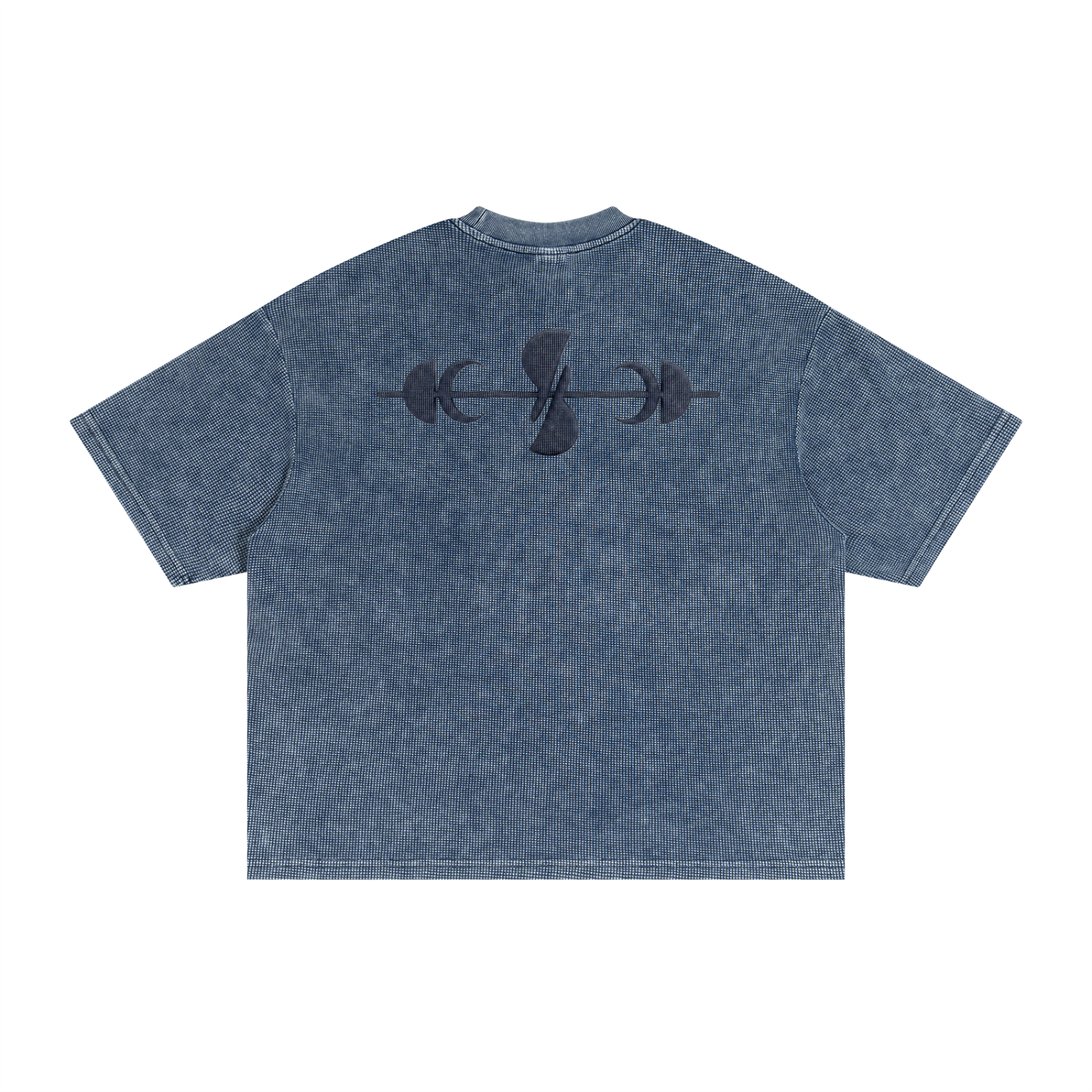 Textured Waffle Washed Boxy T-Shirt