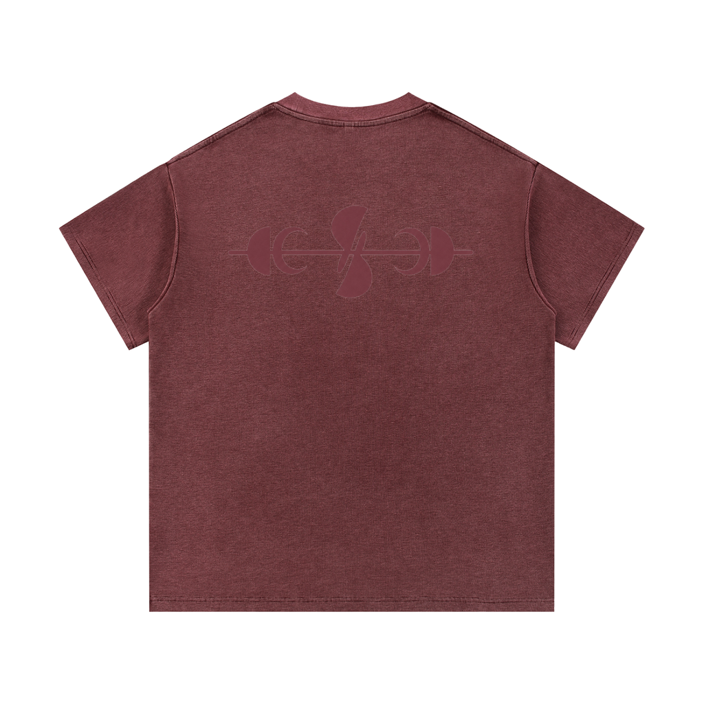 Noble Splendour Mineral Wash Waffle Knit T-Shirt