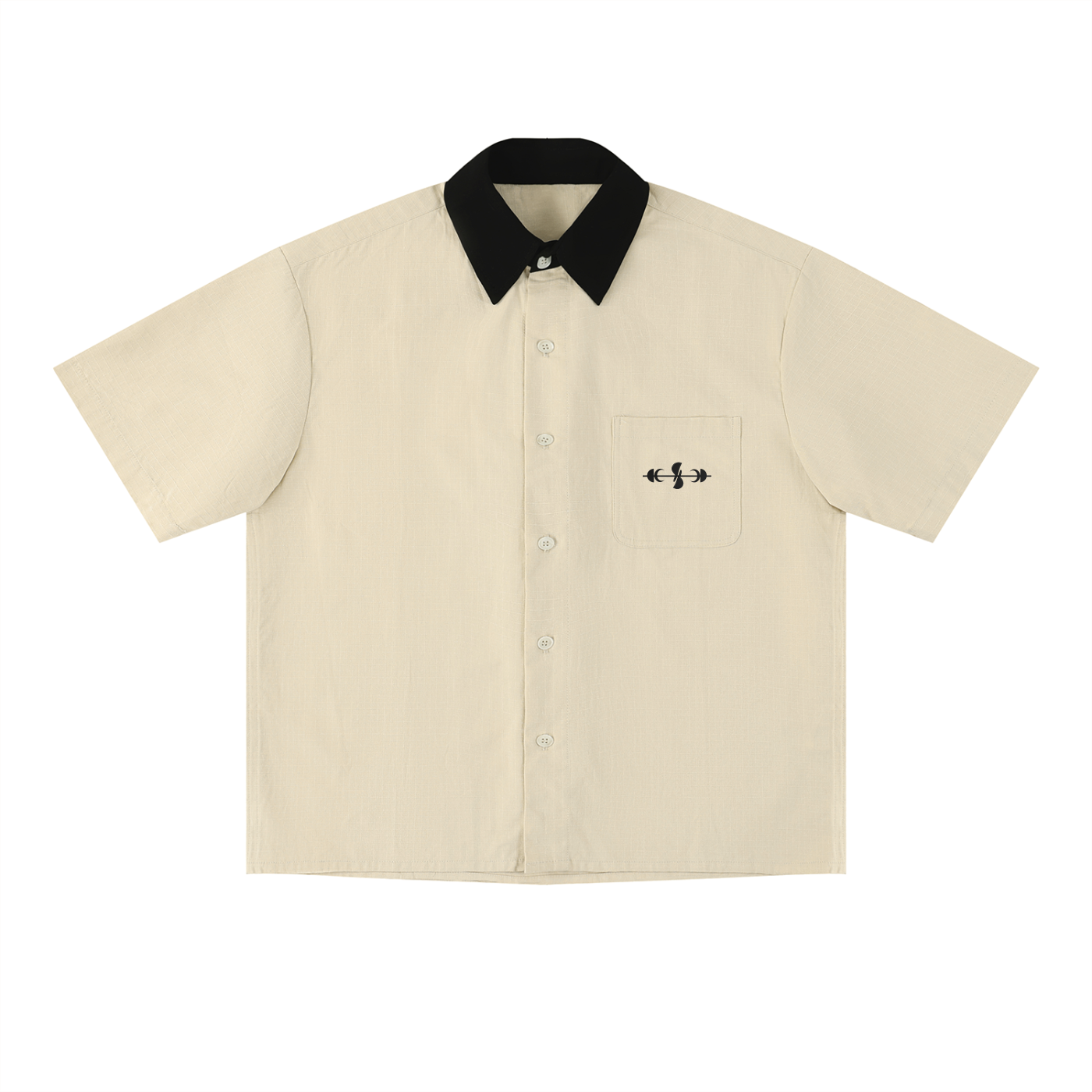 Noble Splendour Color Block Short Sleeve Shirt