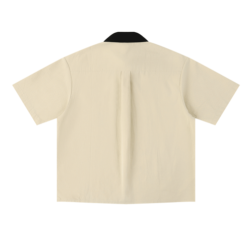 Noble Splendour Color Block Short Sleeve Shirt