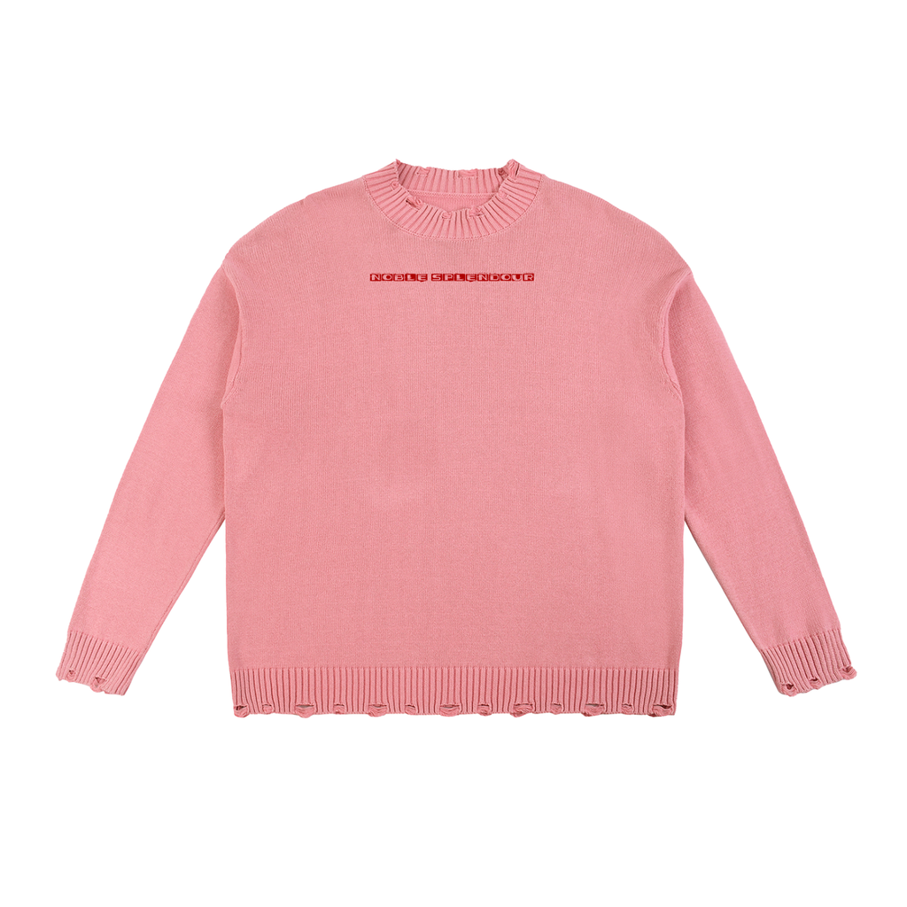Vintage Washed Hand-Frayed Sweater