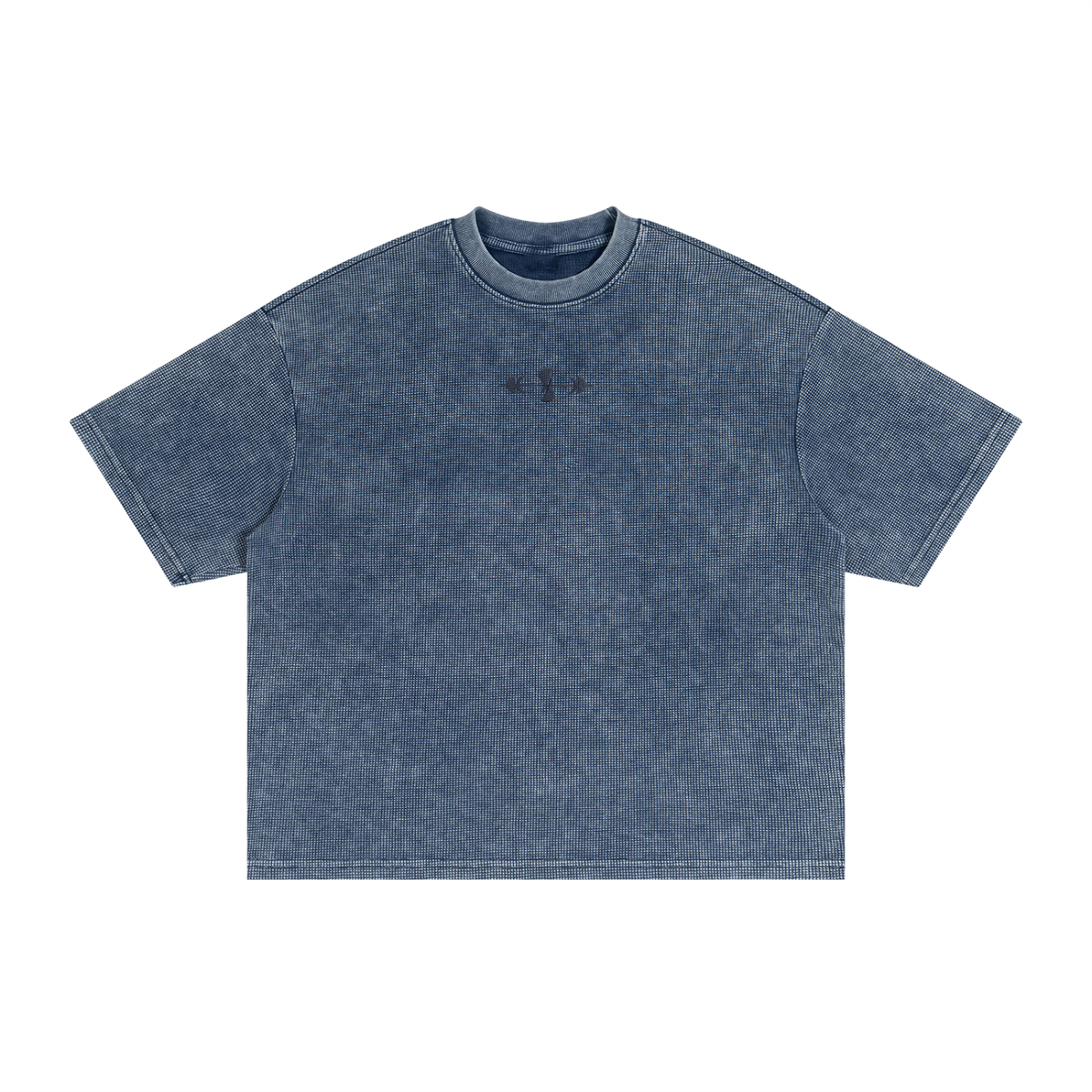 Noble Splendour Textured Waffle Washed Boxy T-Shirt