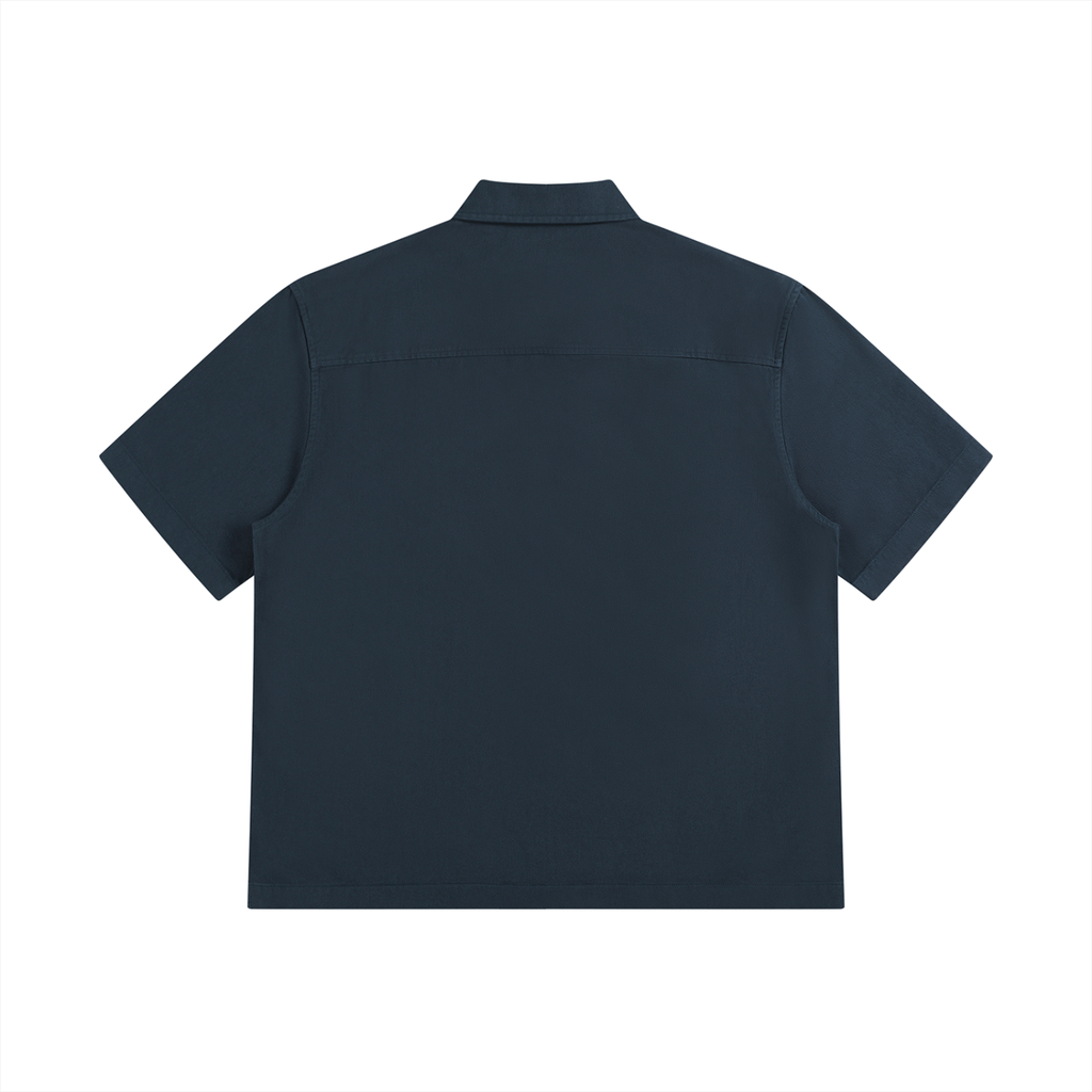 Unisex Boxy Patch Pocket Short Sleeve Shirt