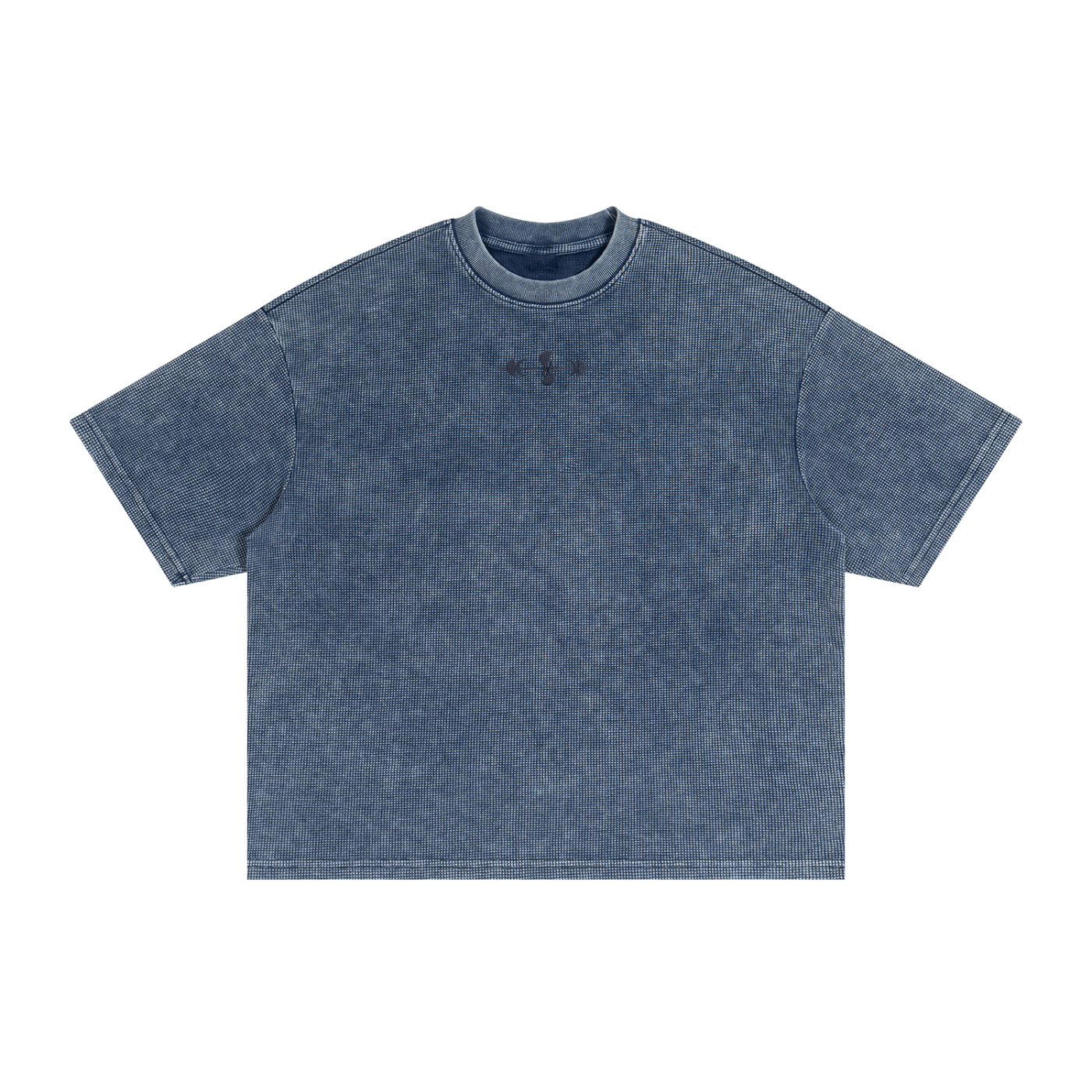 Textured Waffle Washed Boxy T-Shirt