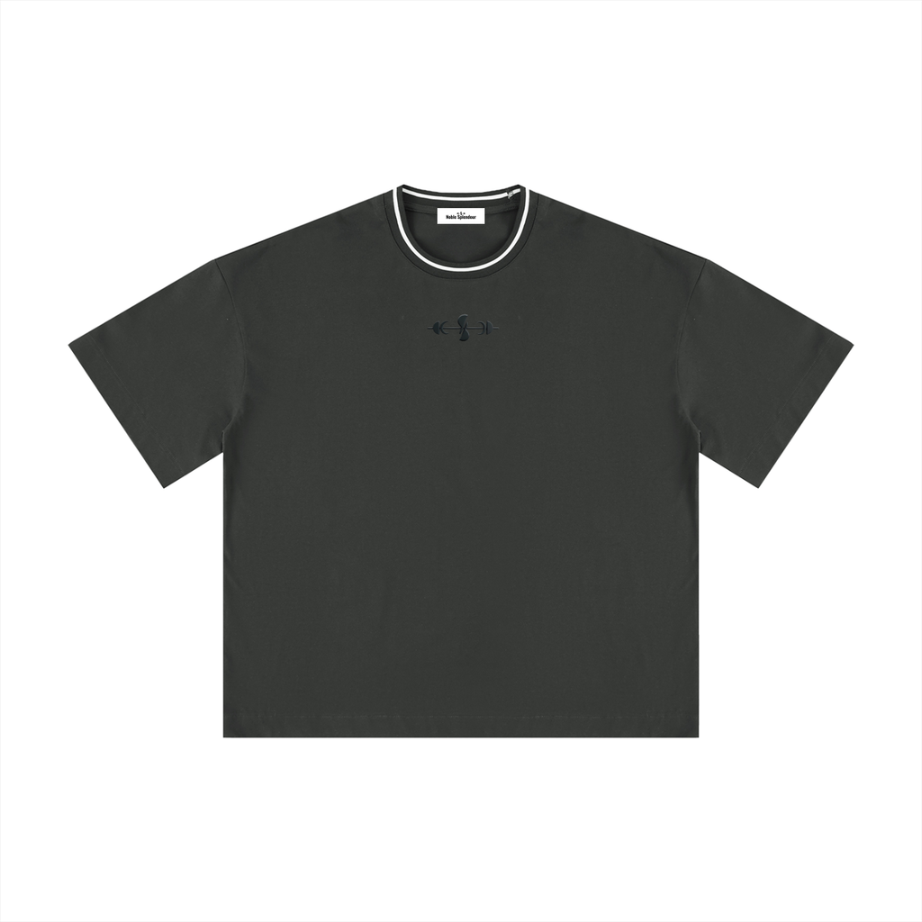 Unisex Boxy Ribbed T-Shirt