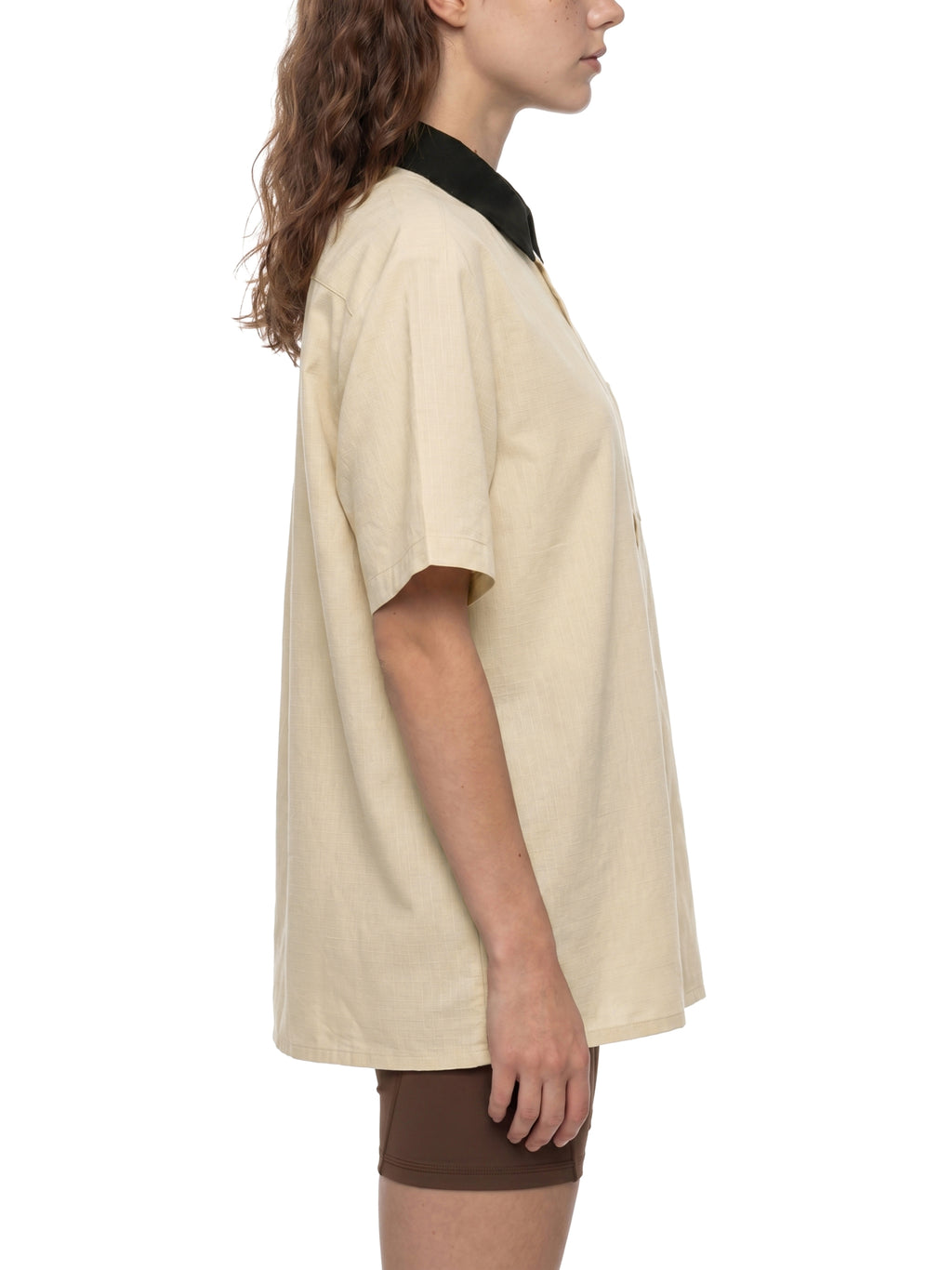 Noble Splendour Color Block Short Sleeve Shirt