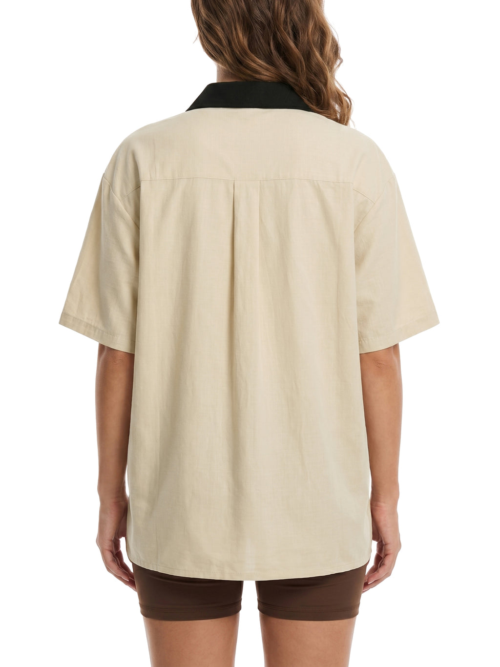 Noble Splendour Color Block Short Sleeve Shirt